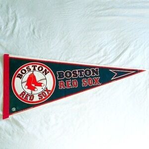 Vintage Boston Red Sox MLB Tag Express Pennant Good Condition